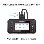 OBD2 16Pin Cable Diagnostic Cable for FOXWELL NT644 Elite